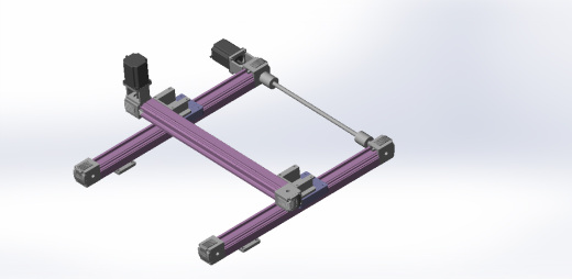 6套同步带坐标型机械手3d图纸 双轴 三轴工字型移栽机器人3D模型缩略图